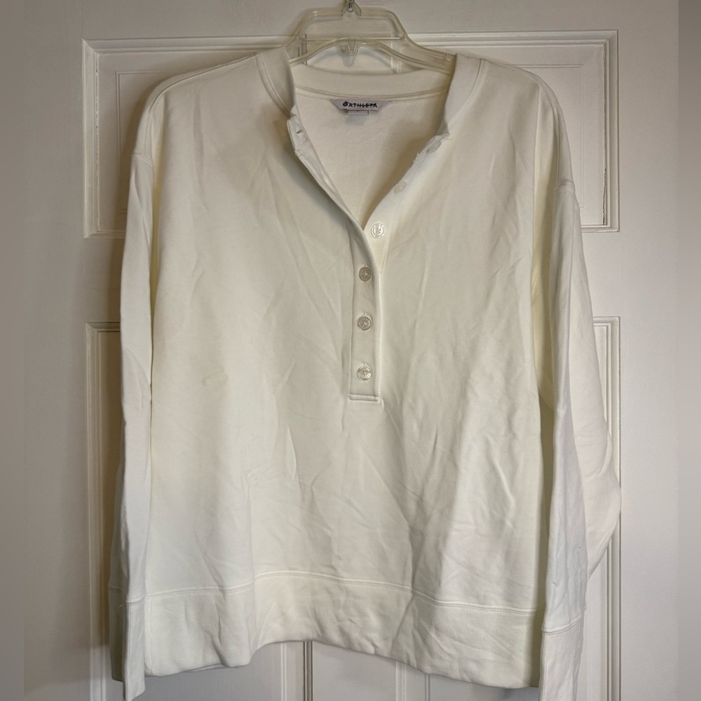 Athleta Henley Balance Sweatshirt